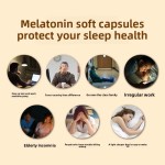 Adult Sleep Deep Aid Soft Capsules 60 Count Melatonin and Vitamin B6 Health Supplement Sleep Health