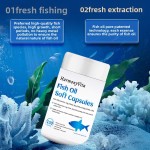 Adult 60 Capsules Health Supplement DHA and EPA Fish Oil Soft Capsules Support Heart and Brain Health