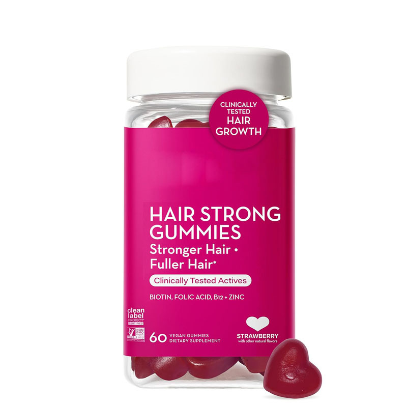 Wholesale Bulk Supplier Vegan Natural Biotin Supplement Gummies Hair Nails Vitamin Hair Growth