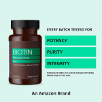 Adult Organic Biotin and Collagen Supplement Capsules Support Faster Hair Growth