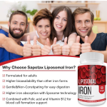 Adult OEM Liposomal Iron Soft Capsules with Folic Acid Vitamin B12 Cell Health Product