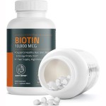 Vegan Biotin Tablets for Hair Nail Care Energy Production Non-GMO Gluten-Free Soy Dietary Supplement