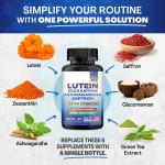 Age-Suitable Lutein Capsules Supplement Eye Health Support Vision and Eye Function Safe for Pregnant Women