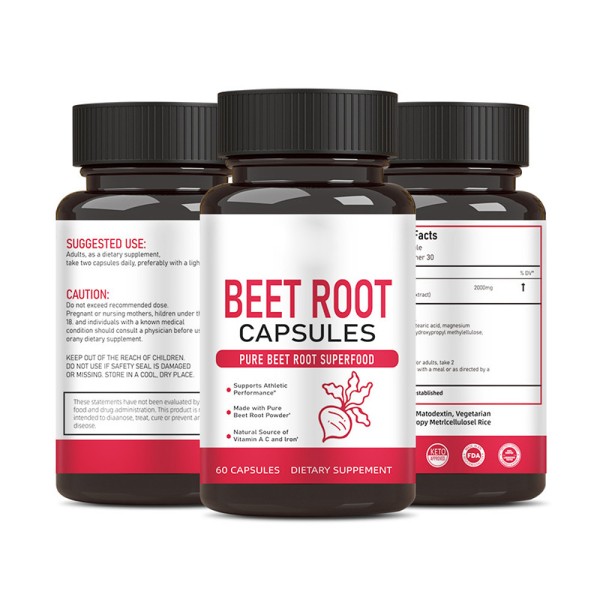 Daily Immune Support Multivitamin Beetroot Capsules Antioxidant Vitamin Health Blood and Heart Support