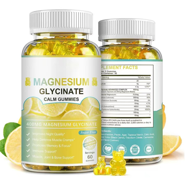 OEM ODM Glycine Magnesium and Citrate Gummies Factory Supply Adult Vitamin C D E Health Supplements