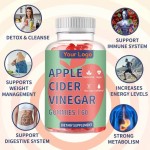 Vegan Apple Cider Vinegar Gummies Immune Support Vitamin Support Weight Management Not for Pregnant Women