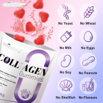 Pure Marine Fish Collagen Peptide Gummies Bulk Pregnant Woman Safe Hydrolyzed Collagen Powder Beauty