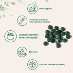 OEM Premium Spirulina and Chlorella Tablets Non-GMO Vegan Organic Spirulina Chlorella