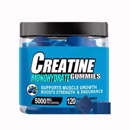 OEM 120-Count Sugar-Free Blueberry Flavor Creatine Monohydrate Gummies