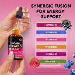 OEM Private Label Vitamin B Complex B5 Pantothenic Acid Vitamin B1 B6 B12 Drops 60ml