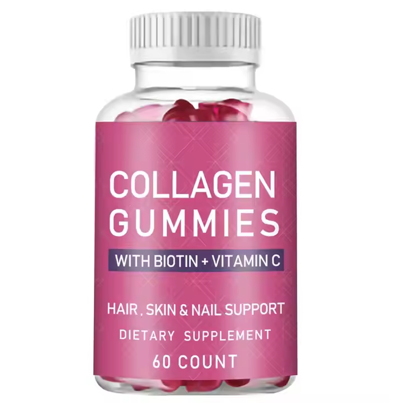 OEM Hydrolyzed Collagen with Biotin and Vitamin C Collagen Gummies