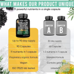 11-in-1 Snow Lotus Capsules Organic Supplement Natural Snow Lotus Herbal Supplement Capsules