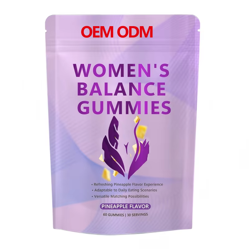Vegan Gluten-Free Halal Hawaiian Pineapple Premium Female Balance Gummies for Women's Health