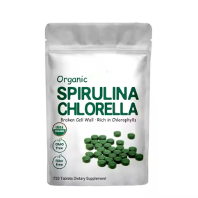 OEM Premium Spirulina and Chlorella Tablets Non-GMO Vegan Organic Spirulina Chlorella