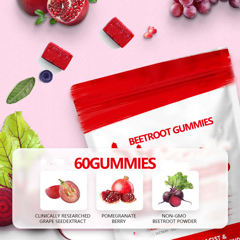 Beetroot Gummies Beet Gummies Herbal Extract Tablets Gummies