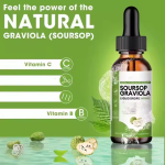 OEM Soursop Graviola Leaf Extract Liquid Drops with Pure Plant Seamoss