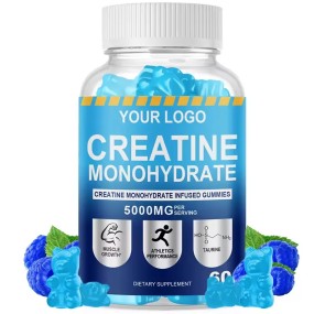 Besica Custom Creatine Gummy Bears Creatine Monohydrate Gummies Energy Muscle Builder Pre-Workout Supplement