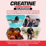 Besica BIOCCHN Creatine Monohydrate Gummies Pre-Workout Fitness Energy and Metabolism Support Energy