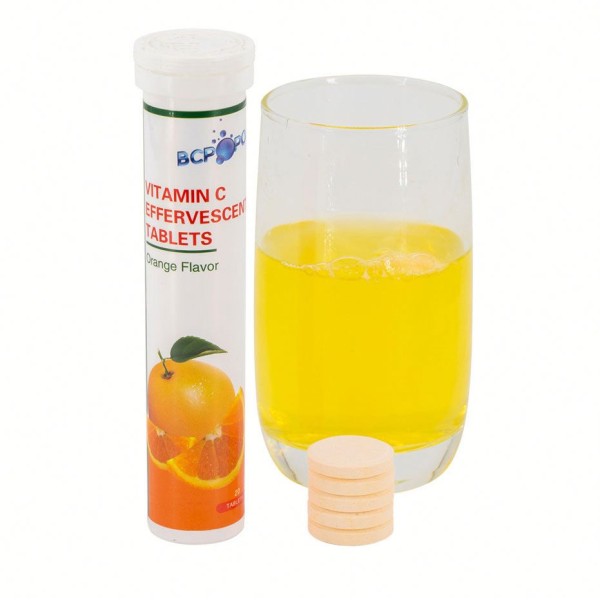 Effervescent Tablets Vitamin C 1000mg OEM Contract Manufacturing Supplement