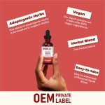 Besica OEM Ginseng Water Drops with Ginseng Root Ashwagandha Root and Maca Root Drops Herbal Supplement