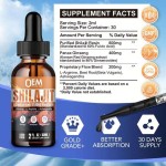 Besica OEM Factory Naturally Purified Shilajit Drops Fulvic Acid Shilajit Extract Resin Pure Himalayan Shilajit Liquid