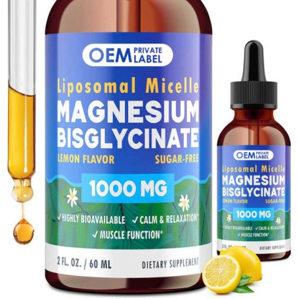 Besica Double Magnesium Glycinate Liquid - High Absorption Magnesium Complex Supplement