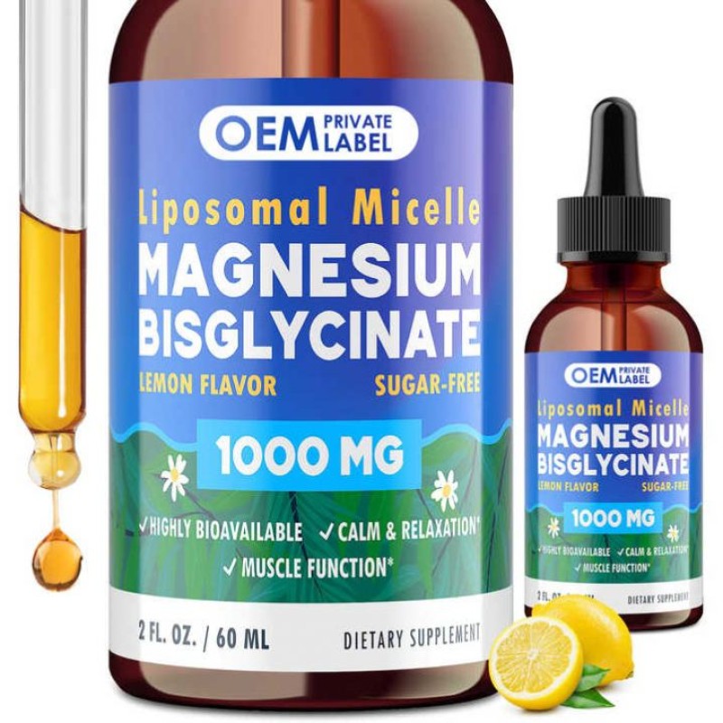 Besica Double Magnesium Glycinate Liquid - High Absorption Magnesium Complex Supplement