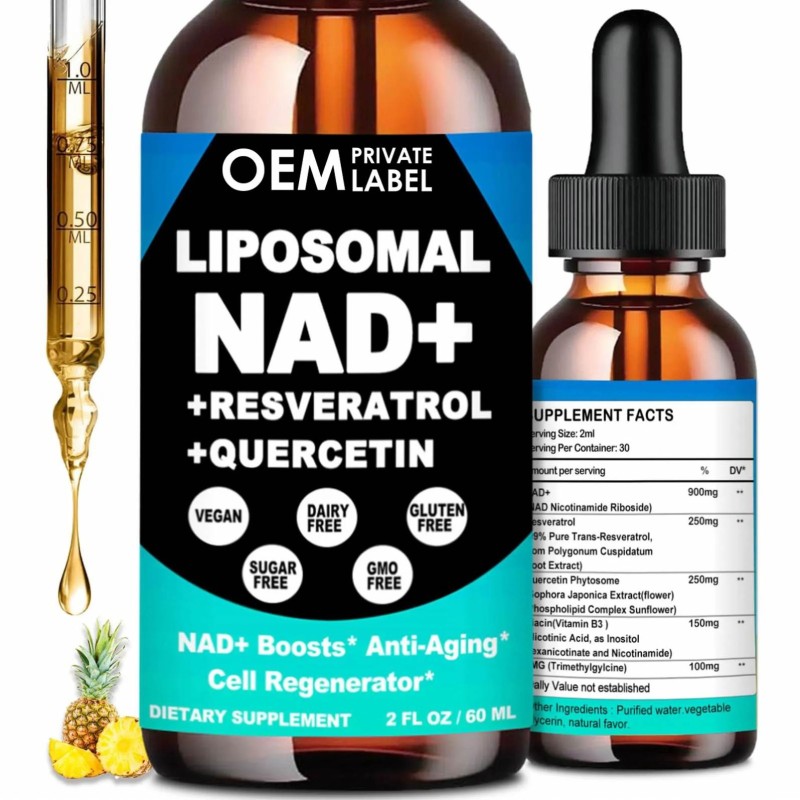 OEM Liposomal NAD Supplement - NAD+ Liquid Drops Resveratrol