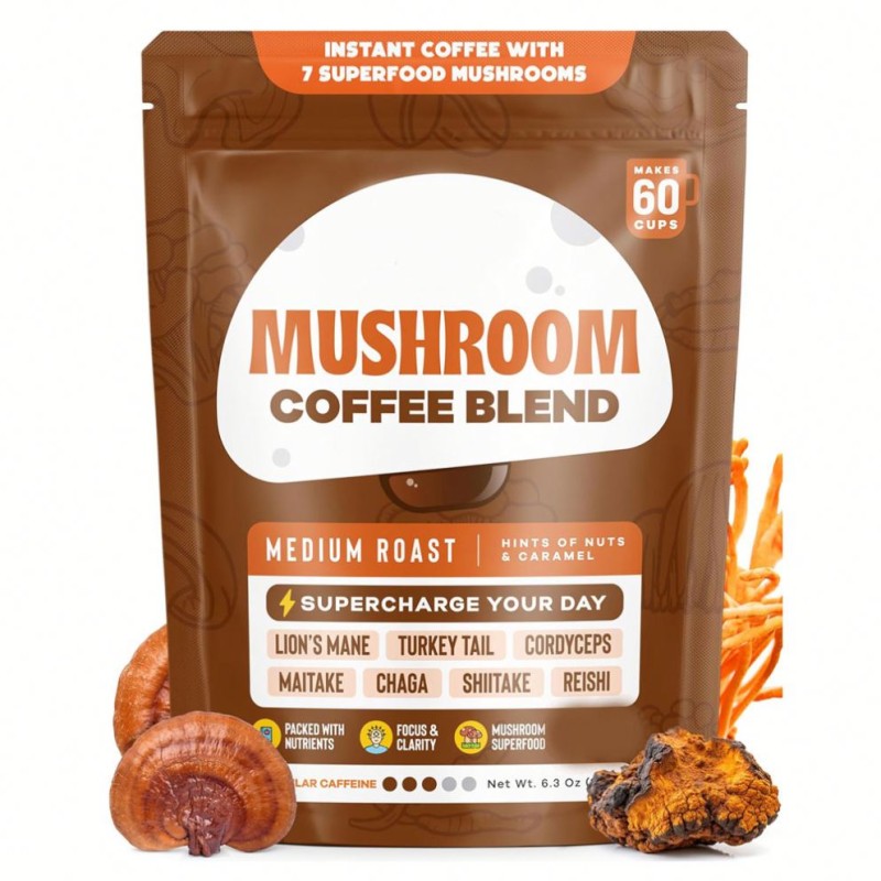 Besica 10-in-1 Mushroom Coffee Blend Supplement