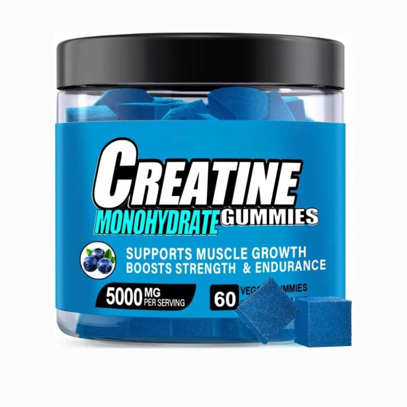 Besica Private Label Creatine Monohydrate Gummies Weight Gain and Pre-Workout Creatine Candy Gummies Supplement Gummies