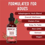 Besica OEM Ginseng Water Drops with Ginseng Root Ashwagandha Root and Maca Root Drops Herbal Supplement