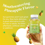 Manufacturer Supply Hot Seller Pineapple Flavor Glycine Mg Magnesium Gummies Customizable Mineral Supplement Cross-Border Foreign