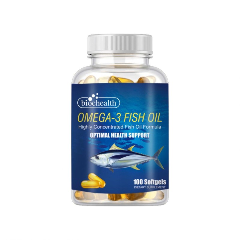 Natural Animal Tested Fish Oil Softgel Capsules for Increased Immunity