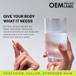 Besica OEM Hair Loss Supplement DHT Blocker Capsules Biotin Saw Palmetto Supplement Vegan Health Powerful Hair Vitamin Capsules