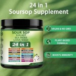 24-in-1 Soursop Capsules - Soursop Graviola Capsules with Shilajit