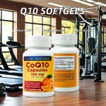 Supplement Coenzyme Q10 Softgel Capsules for Adult Heart Health Antioxidant Promote Reduce Fatigue Nervous System Health