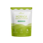 Besica Organic Moringa Powder Green Superfood Supplement with Vitamin A E K Iron Calcium Fiber
