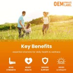 Besica Premium Vitamin D3 K2 Drops Oral Oil Support Bones Vitamin D3K2 Liquid Drops Immune System and Energy Levels