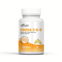Besica OEM Omega 3 6 9 Fish Oil Softgel Capsules 60pc Support Heart and Brain Health Immune Function