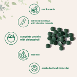 Organic Spirulina & Chlorella Tablets - Algae Superfood Blend | Clean Energy & Natural Detox