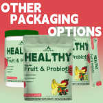 Apple Flavor Essential Fruit Probiotic Powder Dietary Supplement Gut Health & Natural Vitality Spirulina Base Bar