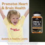 OEM/ODM Wholesale Custom Non-GMO Fish Oil Gummies with EPA DHA Omega-3 Dietary Supplement