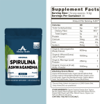 Premium Ashwagandha & Spirulina Nutritional Supplement Powder