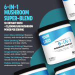 OEM/ODM Six-in-One Mushroom Blend | Immune Support & Vitality | Herbal Power Supplement