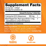 OEM/ODM High Potency CoQ10 Softgels | Energy & Heart Health Support | Premium Dietary Supplement