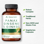 OEM/ODM Ginseng & Ginkgo Biloba Capsules | Peak Energy Blend | Natural Boost & OEM Private Label