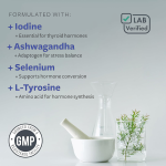 OEM/ODM 60ct Thyroid Support Capsules | B12/Mg/Zinc/Iodine Complex | Herbal Blend for Hormone Balance