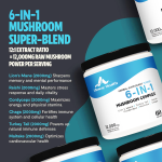 OEM/ODM 6-in-1 Mushroom Power Blend | Immune Boost + Energy Vitality | Premium Herbal Supplement