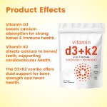 OEM/ODM Vitamin D3 + K2 Softgels