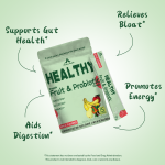 Apple Flavor Essential Fruit Probiotic Powder Dietary Supplement Gut Health & Natural Vitality Spirulina Base Bar